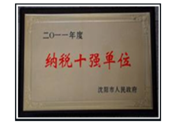 沈阳市纳税十强
